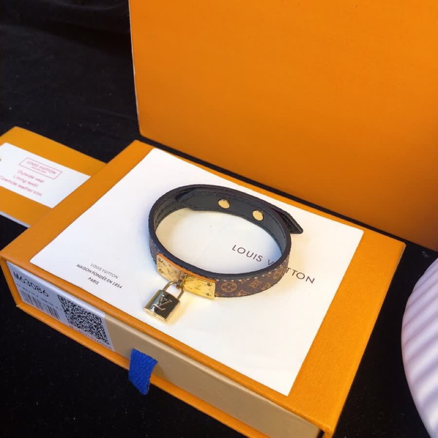 Louis Vuitton Monogram Lock Bracelet